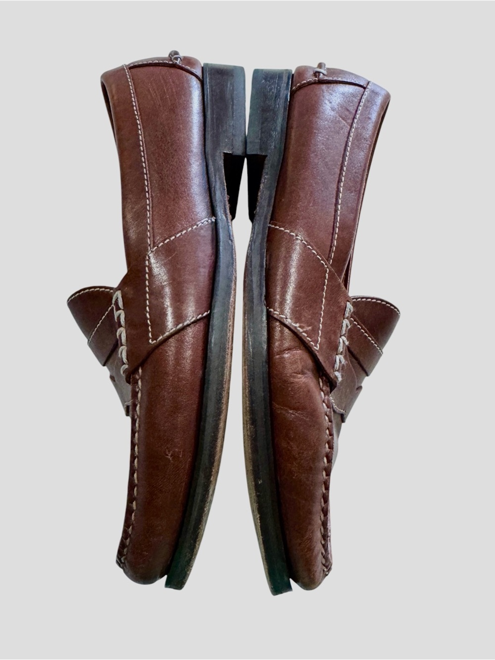 Cole Haan Brown Leather Penny Loafers Slip On Shoes Men Size 10 D - Picture 8 of 13